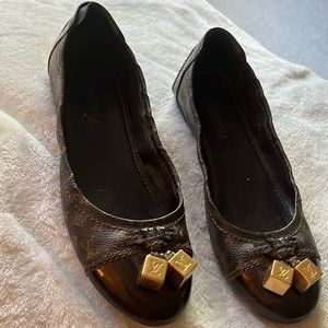 LOUIS VUITTON FLIRTY BALLERINA MONOGRAM FLATS BALLET FLATS- authentic